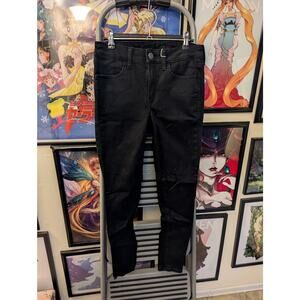 American Eagle Ne(x)t Level Stretch Black Skinny Jeans Sz 6